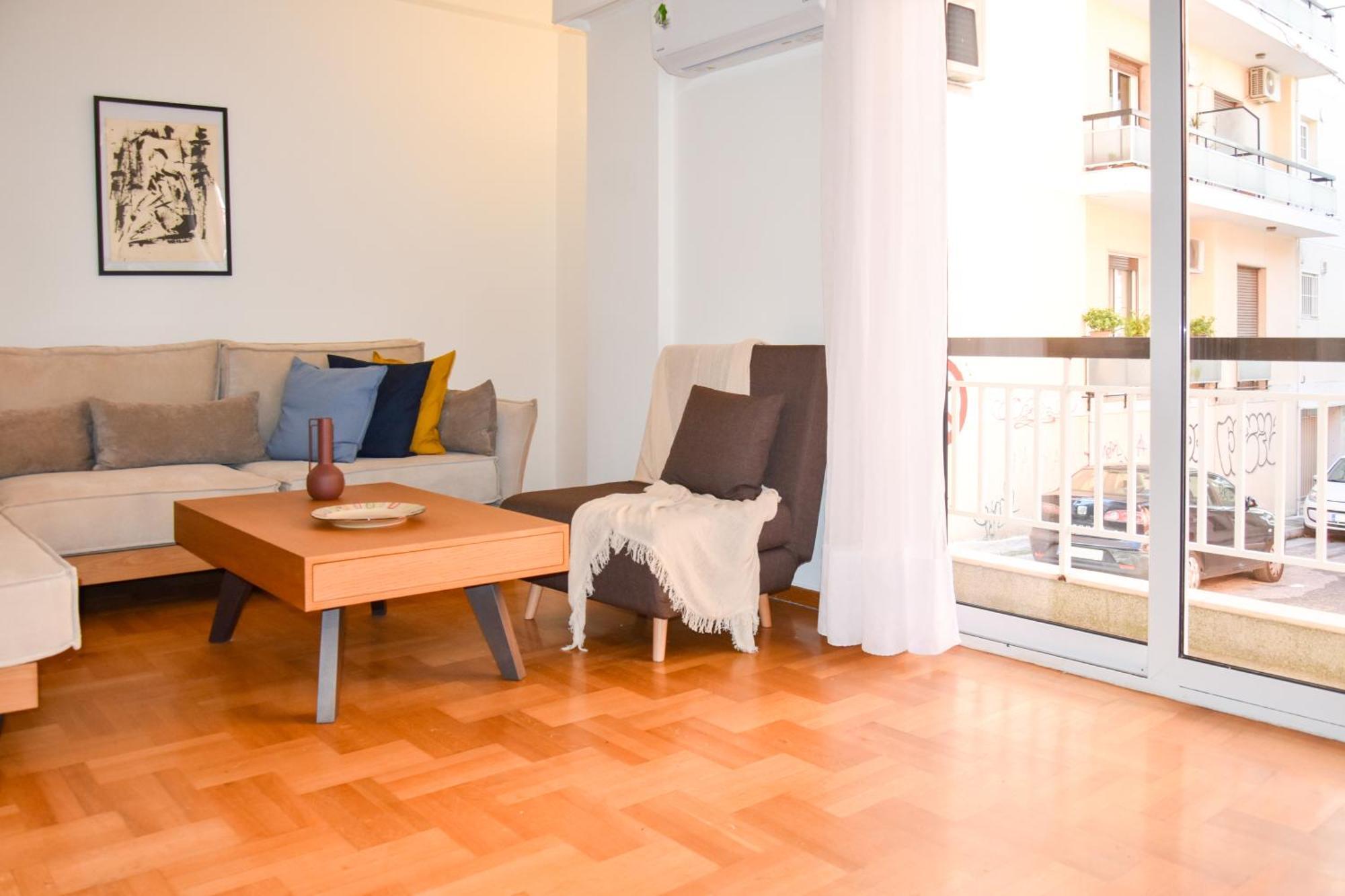 Spacious Modern Apartment In Pagkrati Atene Esterno foto